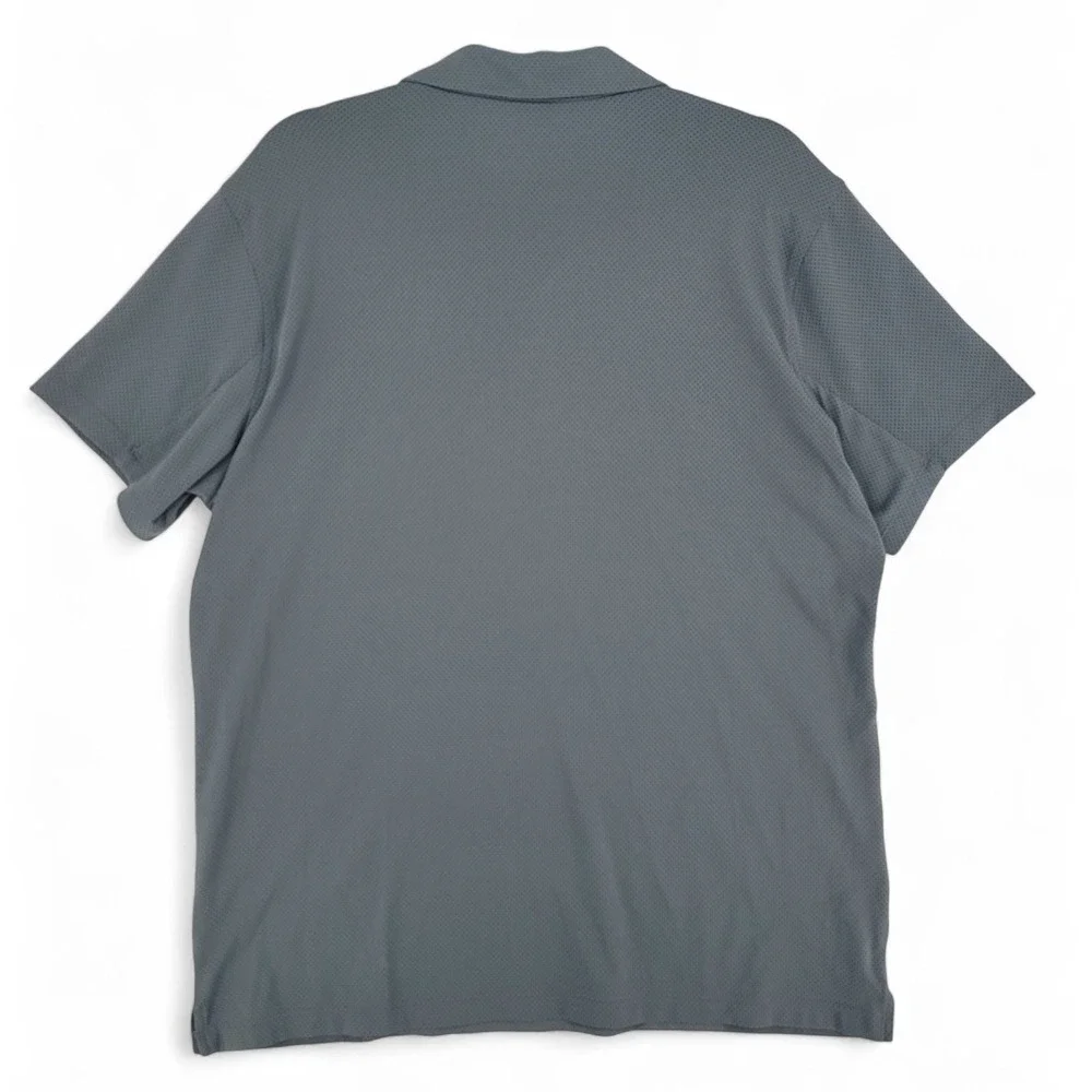 Nike‎ Golf Mens Large Gray Zonal Cooling Dri Fit Polo Shirt Athletic Golfing